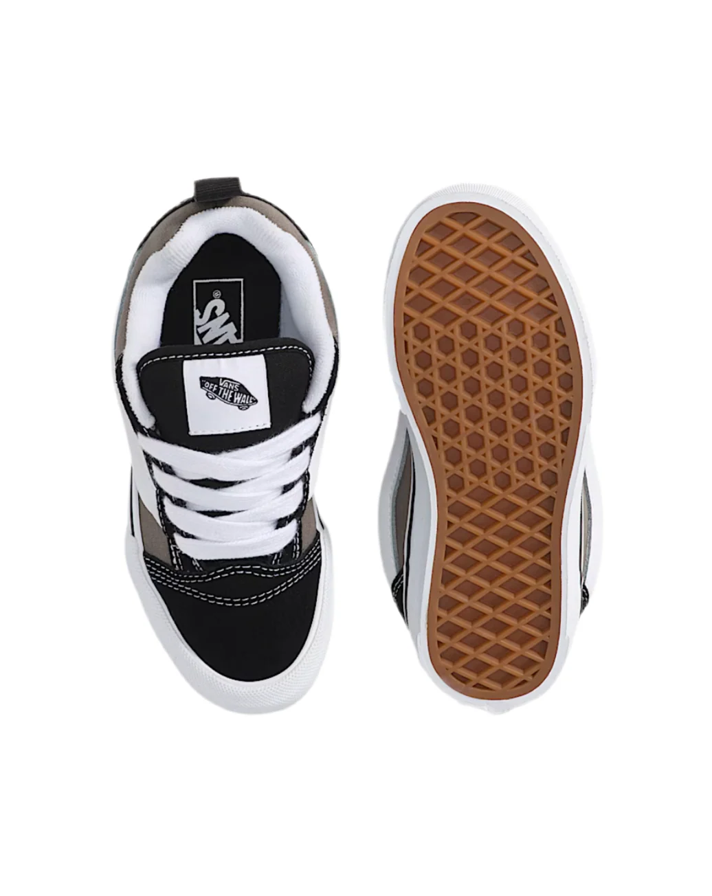 Vans Little Kid's Knu Skool (Black/Grey) - Image 3