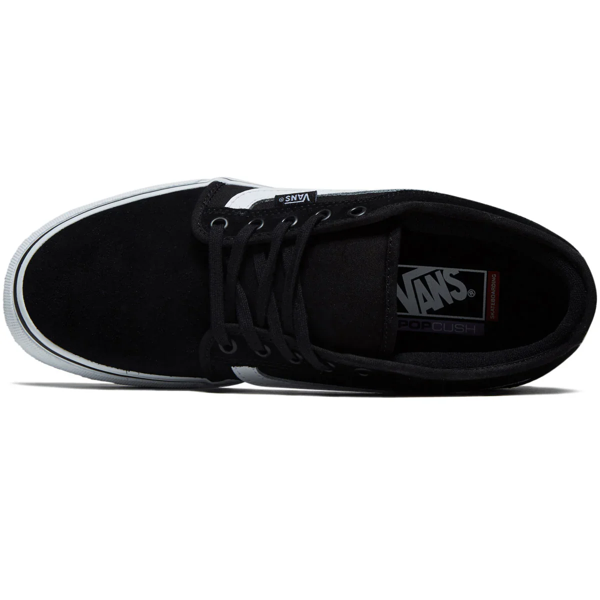 Vans Chukka Low Sidestripe (Black/White) - Image 3