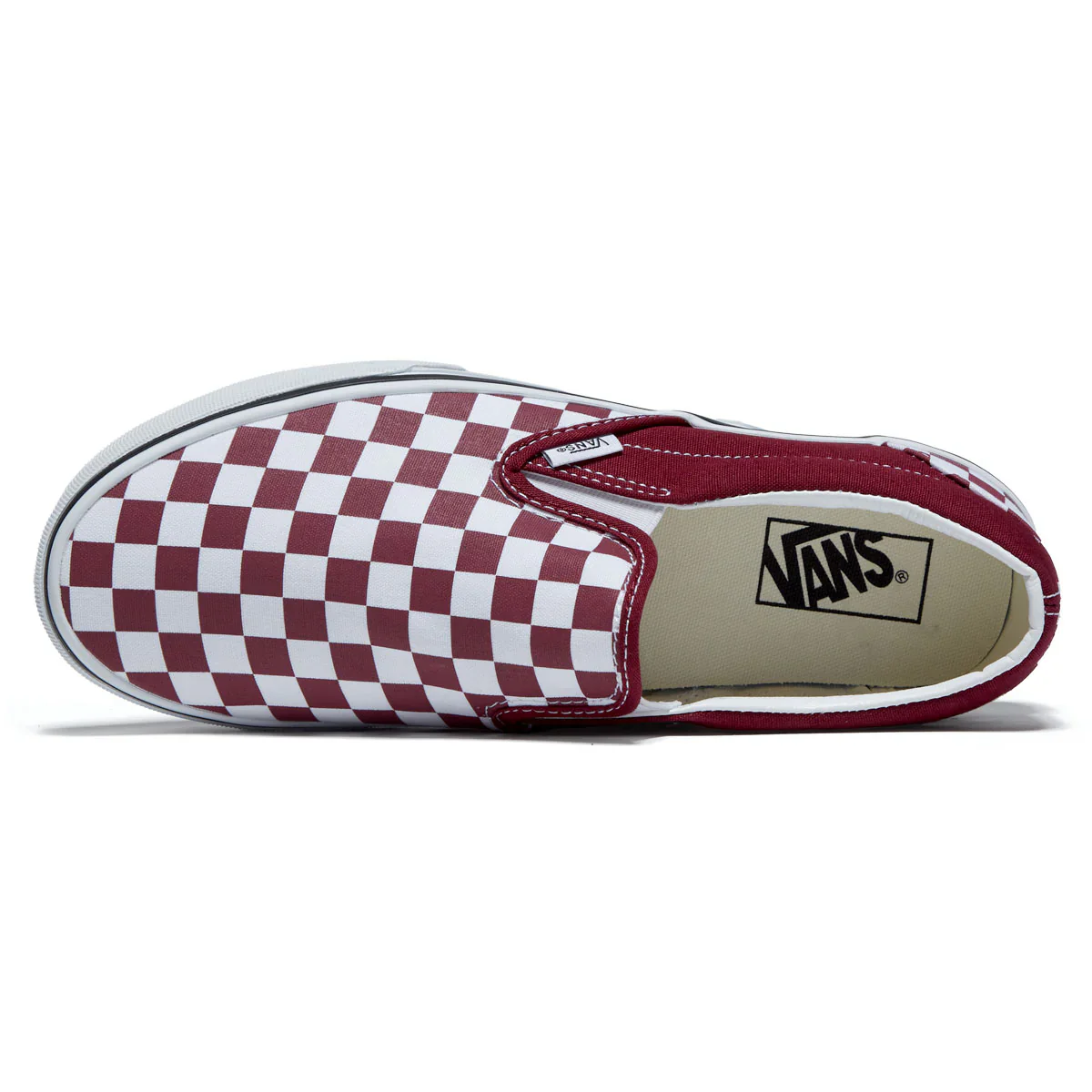 Vans Classic Slip on (Rhododendron Red/White) - Image 3