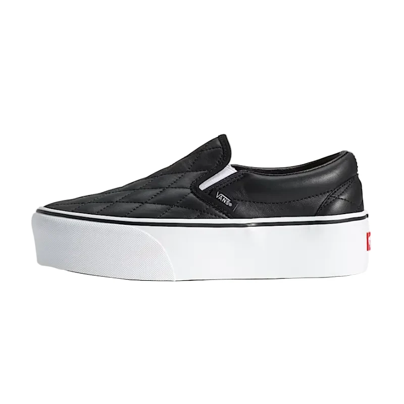 Vans Classic Slip-On Quilted Stackform (Black/White)