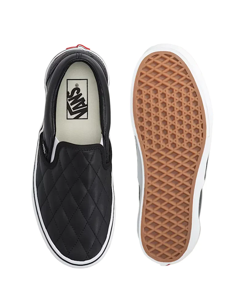 Vans Classic Slip-On Quilted Stackform (Black/White) - Image 3