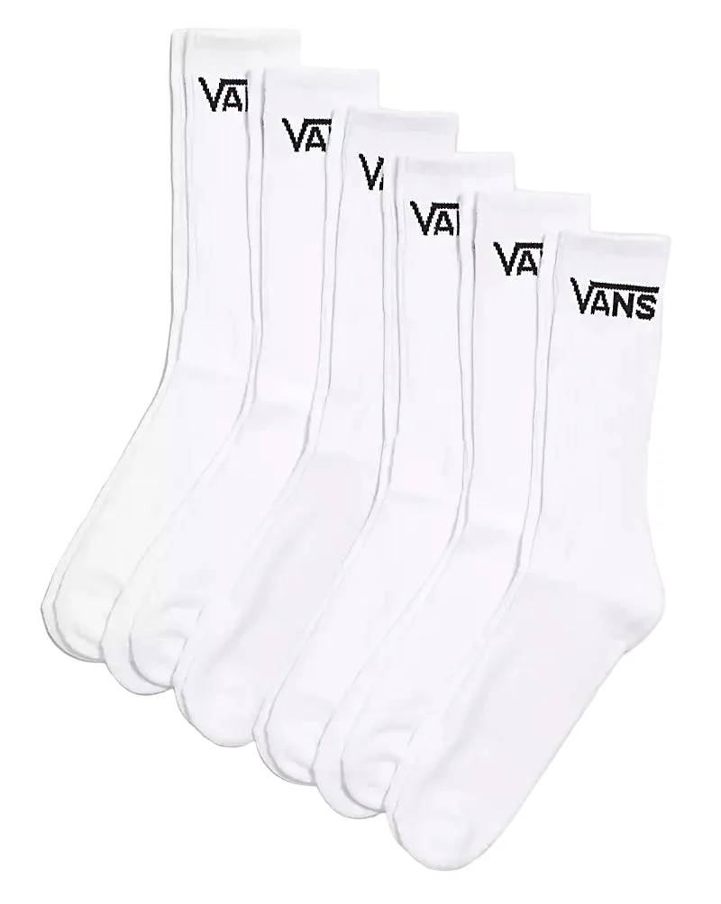 Vans Crew Sock White 6 Pack