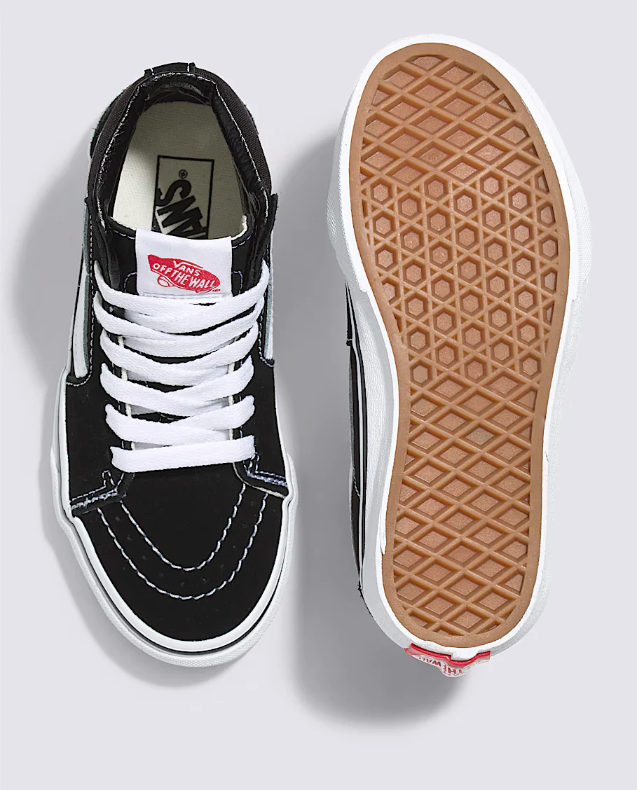 Vans Kids Sk8-Hi (Black/White) - Image 3