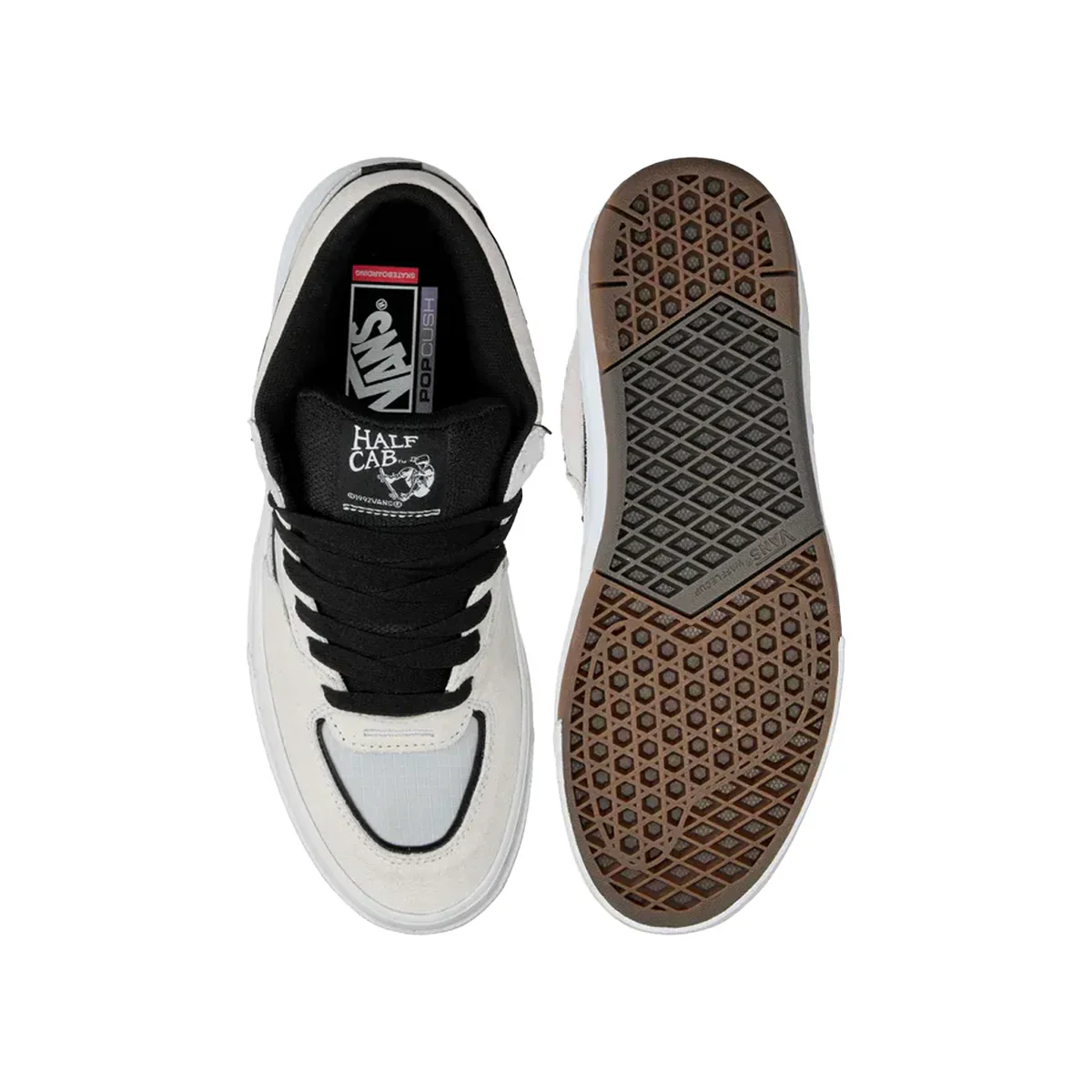 Vans Skate Wafflecup Half Cab (White/Black) - Image 2