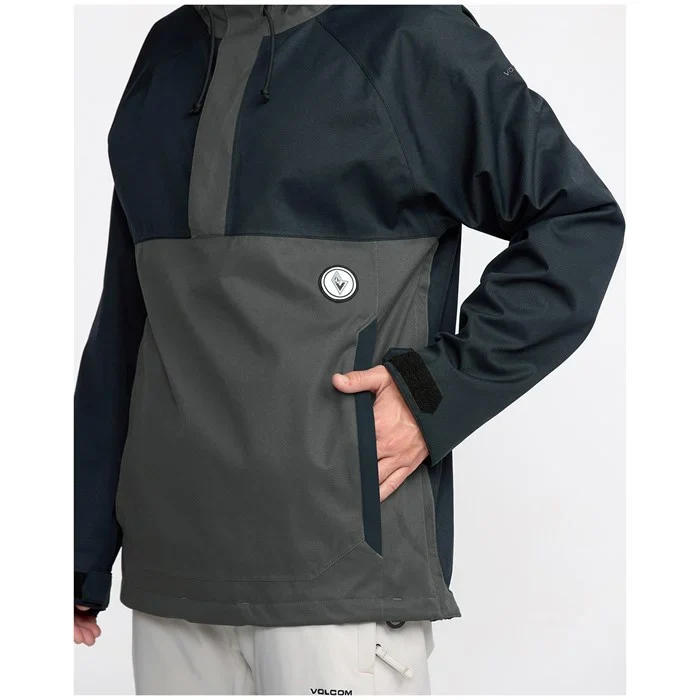 Volcom Men's Hossegor 20K Pullover (Black) - Image 3