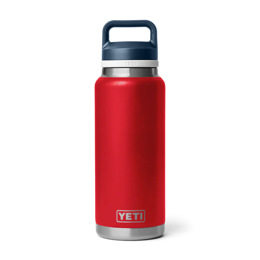 YETI Rambler 36 oz Bottle Chug Cap Red/White